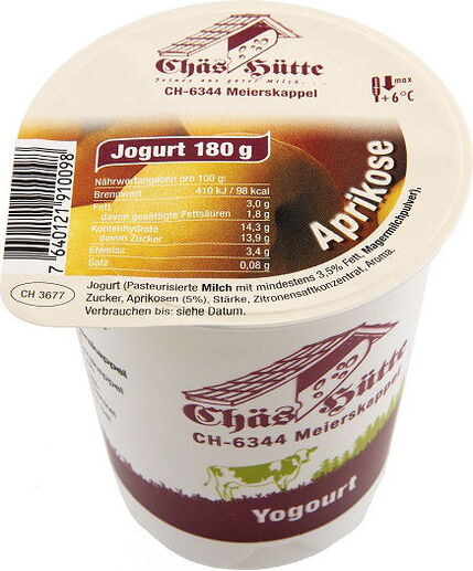 Aprikose-Joghurt von der Chäs Hütte in Meierskappel